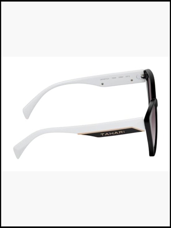 Plastic Two Tone Cat Eye Sunglasses with UV Protection